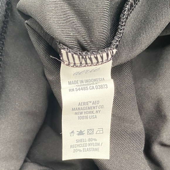 Aerie Black One-Piece strapless cut out swimsuit size medium - Picture 5 of 5